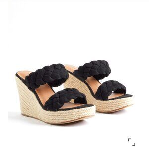 Braided Espadrille Platform Wedge